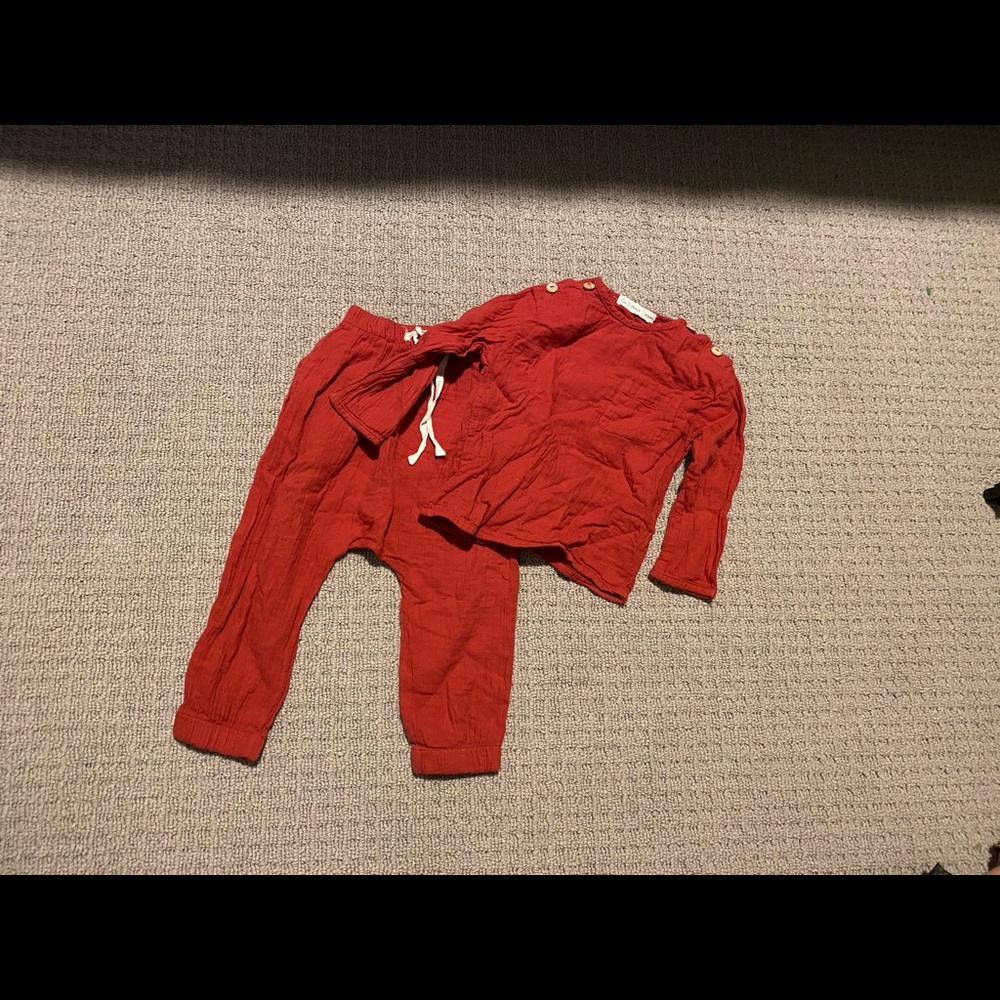 Fin & Vince bubble pant and pocket top set